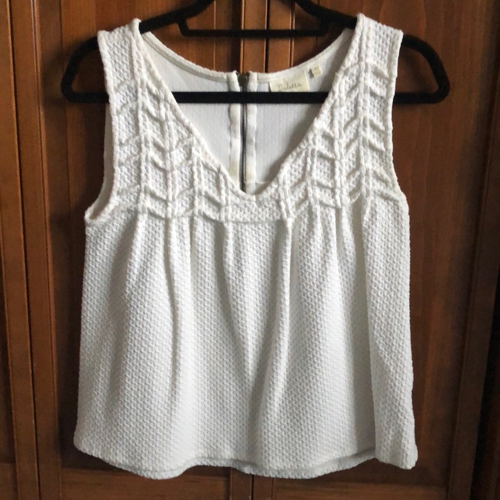 Anthropologie Sleeveless Thick Knit Top